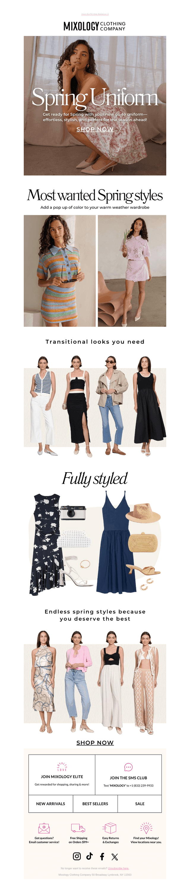 Your new Spring uniform