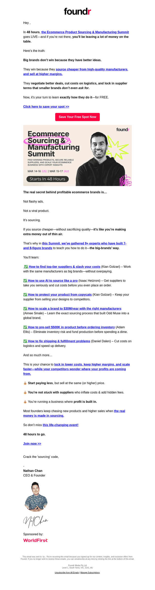 🚨Urgent 48-hour reminder—don’t wait, source smarter now!