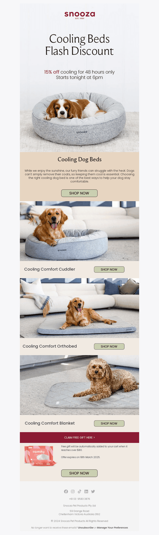 🐶 Cooling Beds Flash Discount 😍