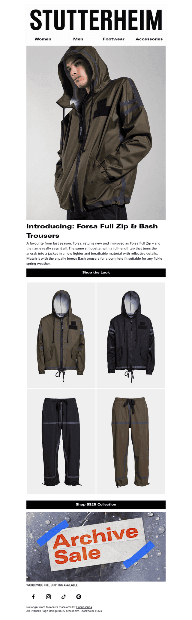 Introducing: Forsa Full Zip & Bash Trousers