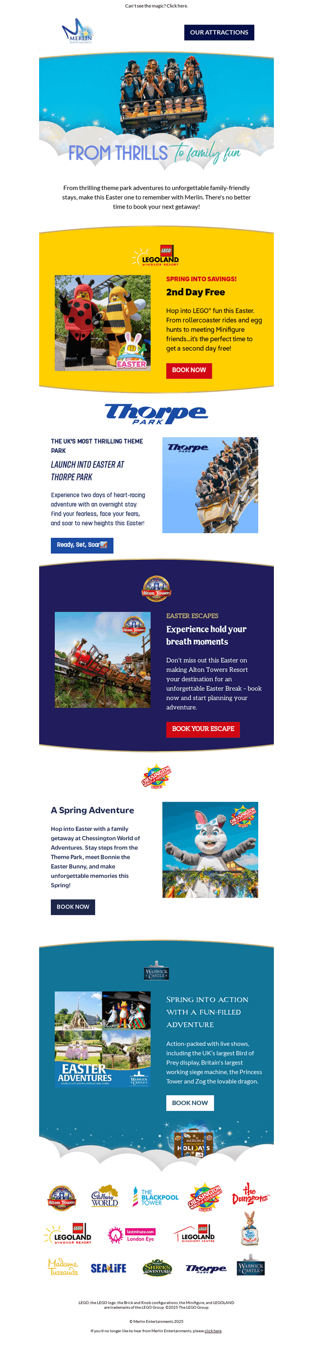 Merlin Entertainments email from Thu, Mar 13, 2025