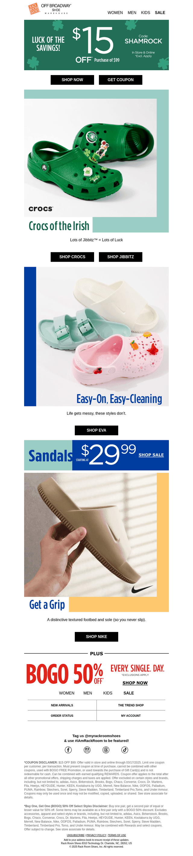 $15 OFF captivating sandals
