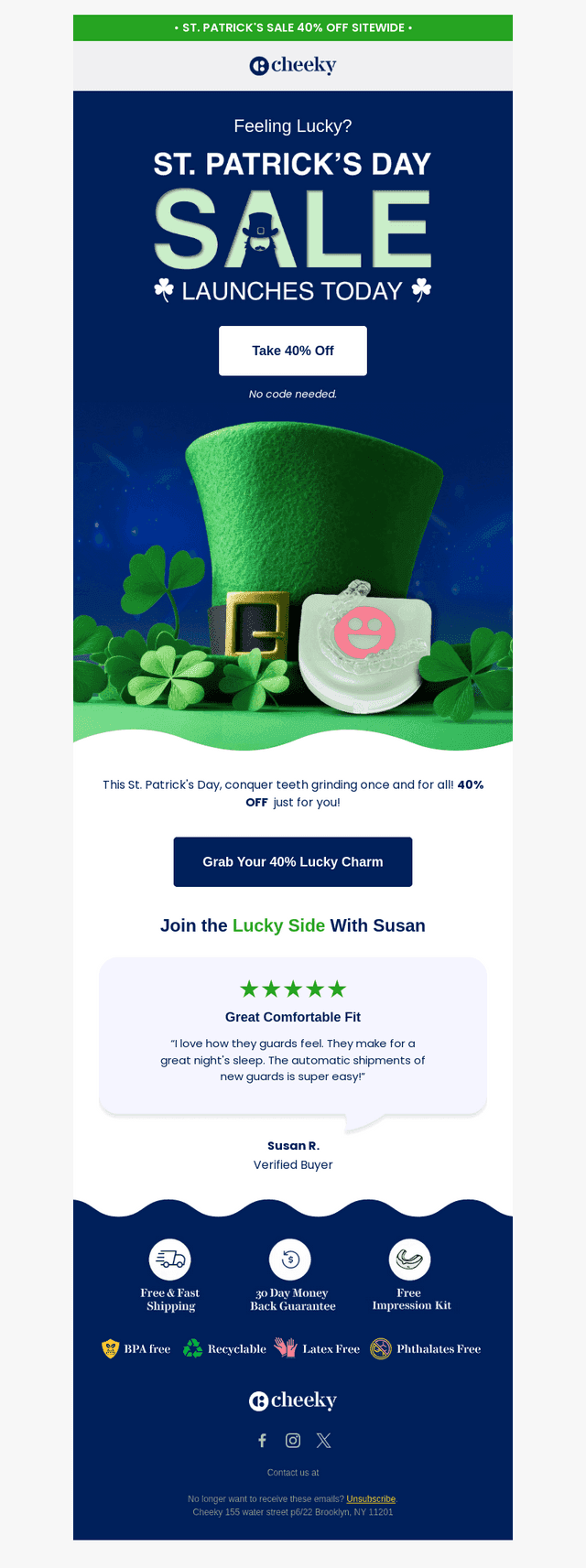 St. Patrick's Day 40% Off Starts Today