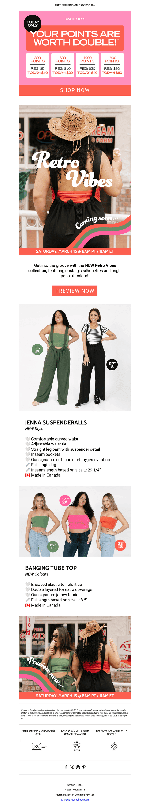 TODAY ONLY: Your Points are Worth DOUBLE! 👯‍♀️