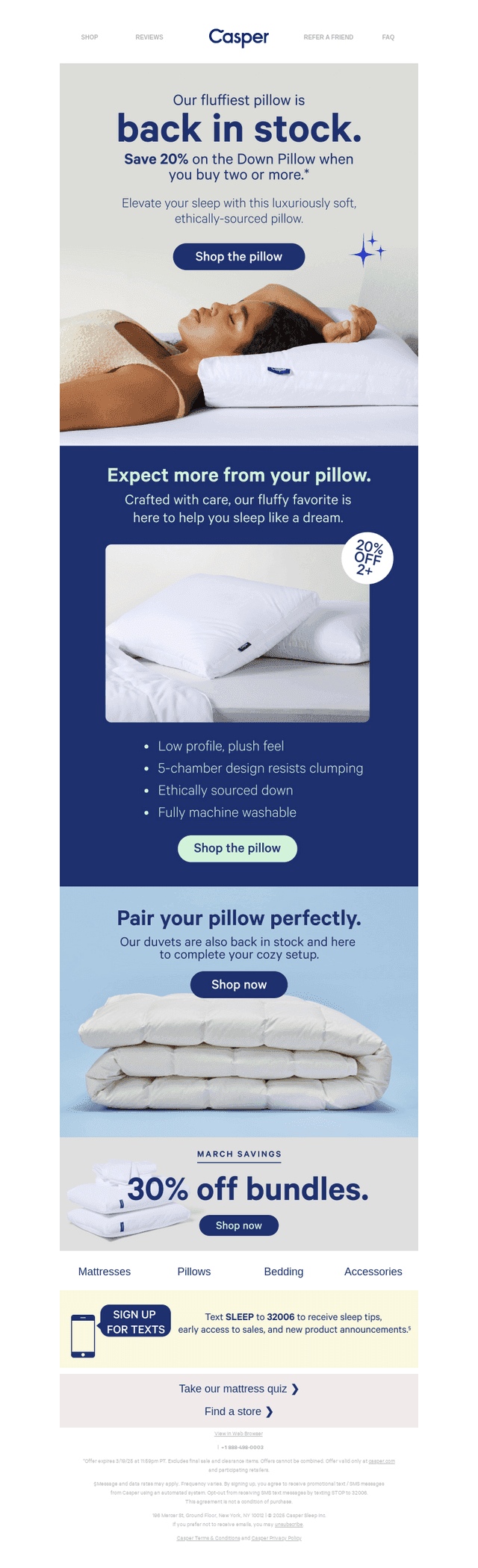 🚨The down pillow is back in stock!