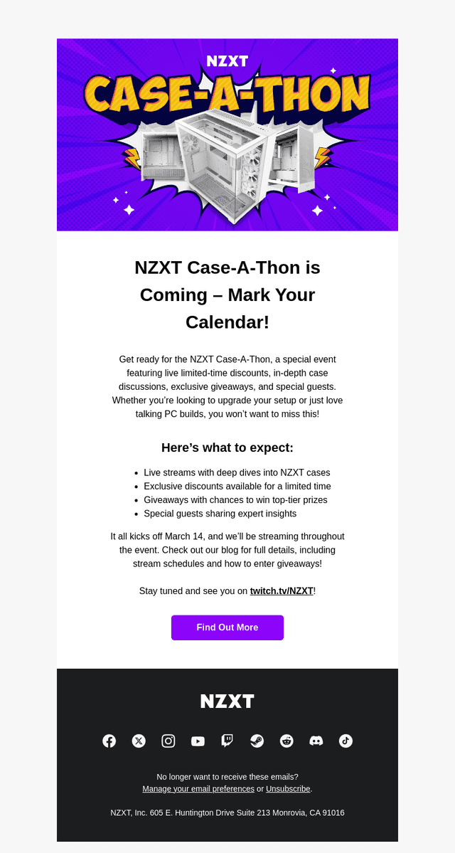 Don’t Miss the NZXT Case-A-Thon!