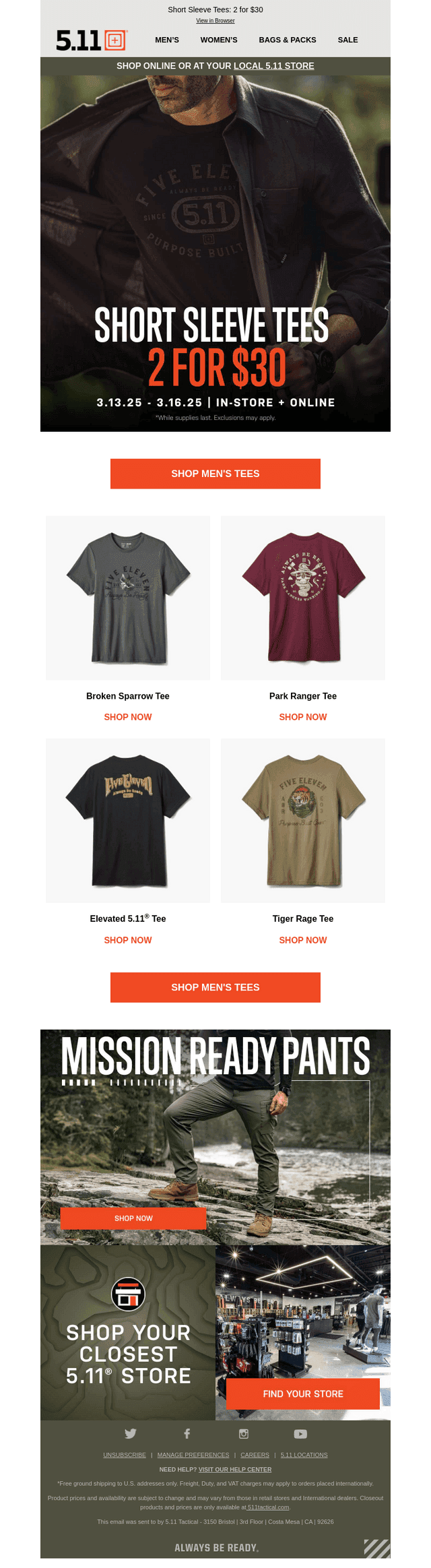 👕 Gear Up And Save 👕 Get 2 Tees For Just $30!