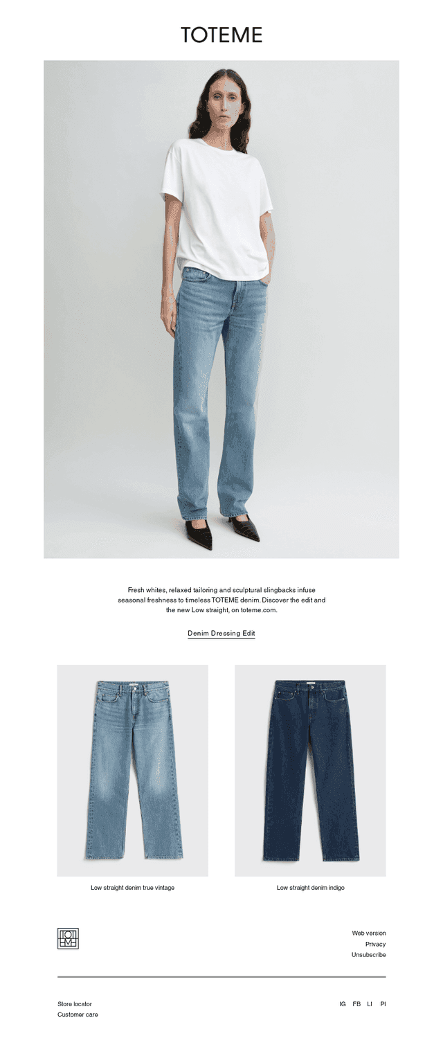 Denim dressing