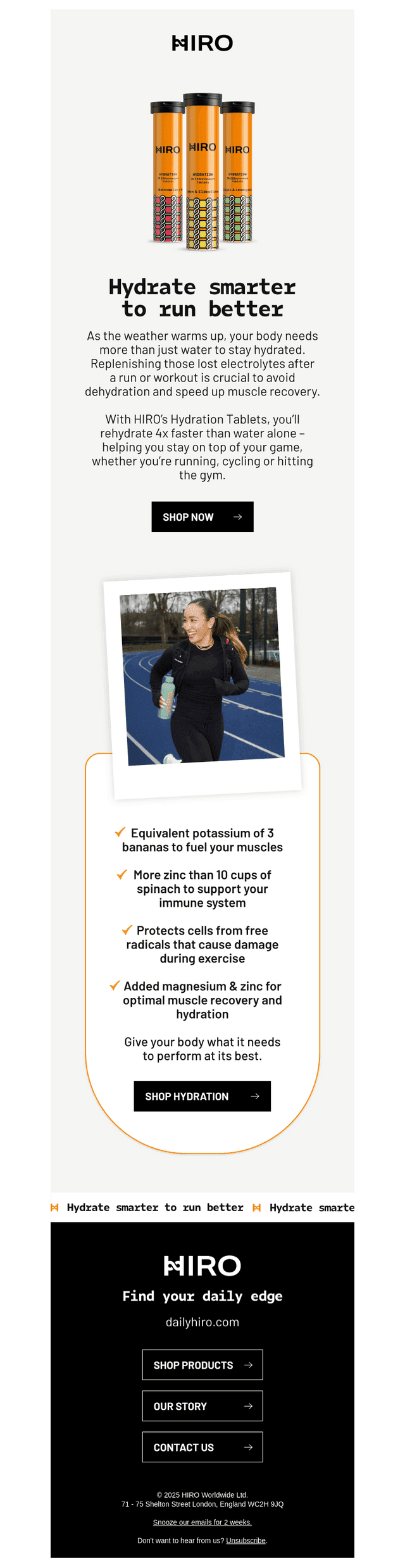Hydrate smarter to run better 💧🏃‍♂️