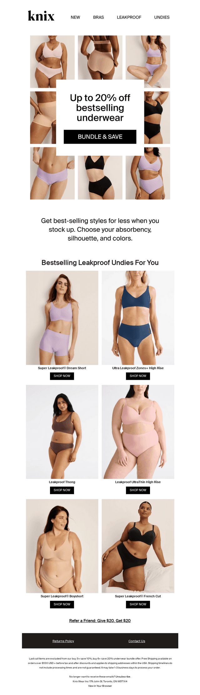 Bundle up💸 Save up to 20% on undies!