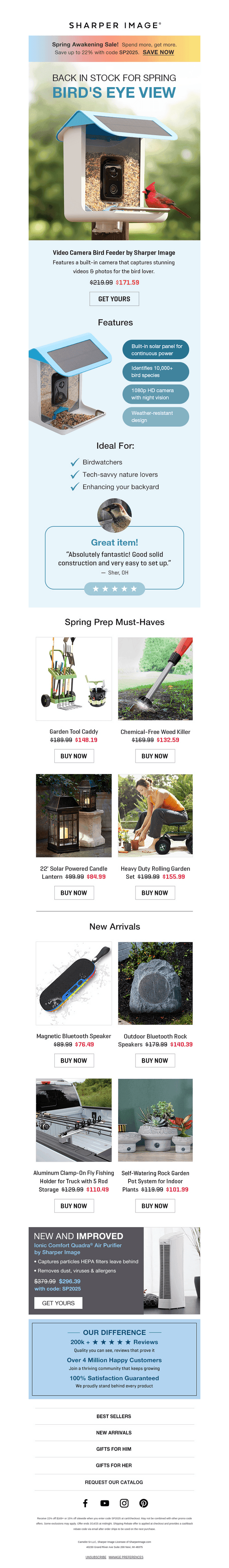 Sharper Image email from Thu, Mar 13, 2025