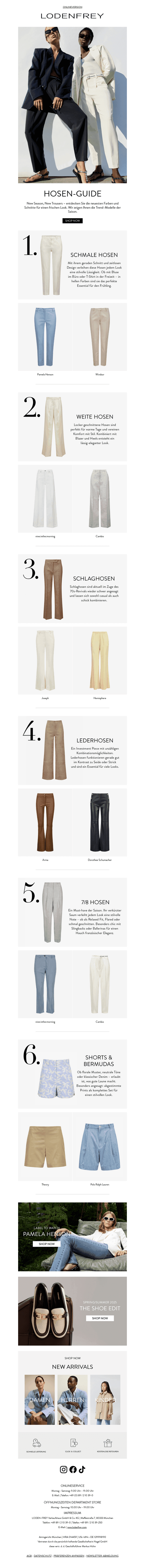 Hosen-Guide: Spring/Summer