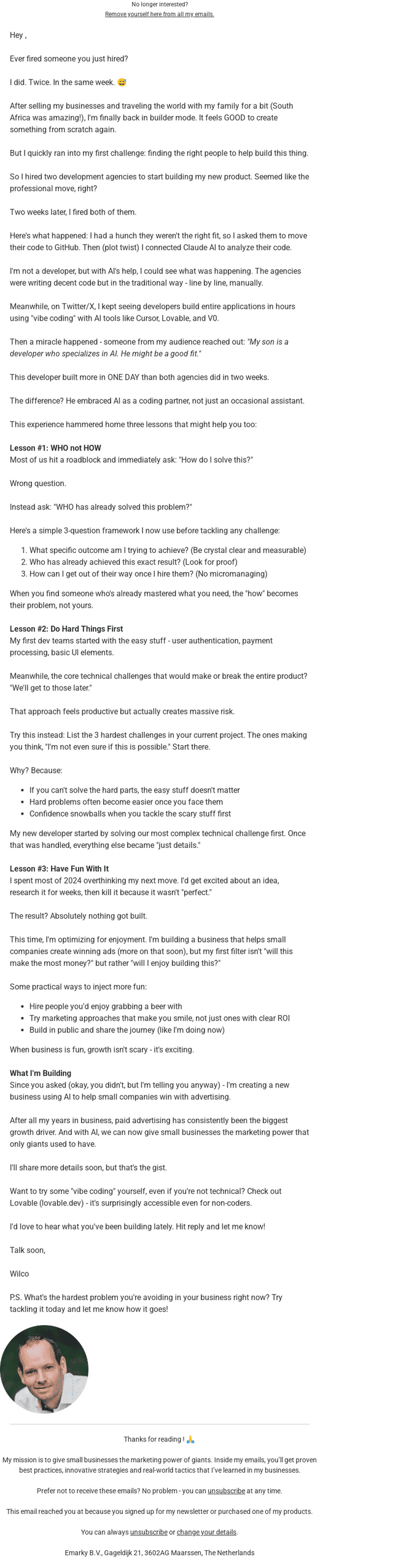 Emarky email from Fri, Mar 14, 2025