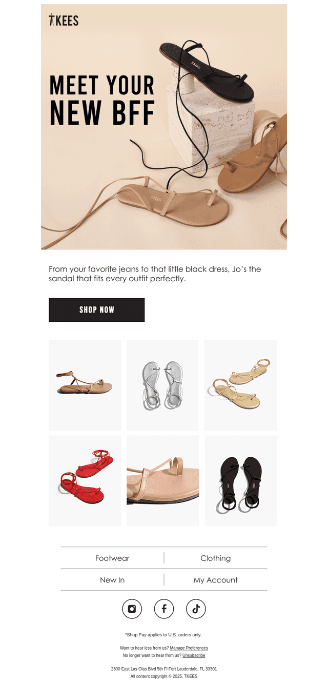 One sandal, endless outfits.