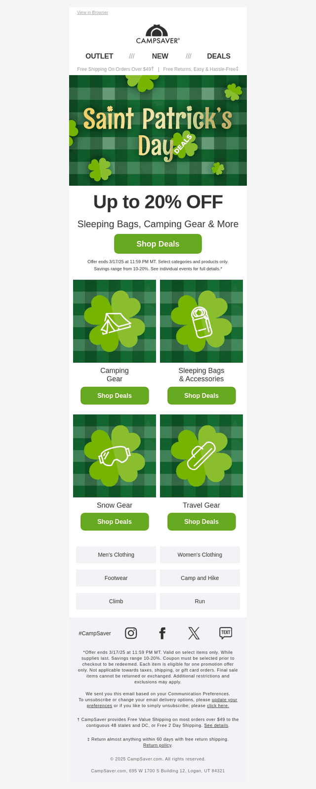 CampSaver email from Fri, Mar 14, 2025