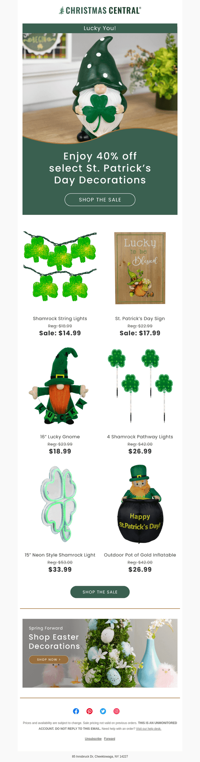 Christmas Central email from Fri, Mar 14, 2025