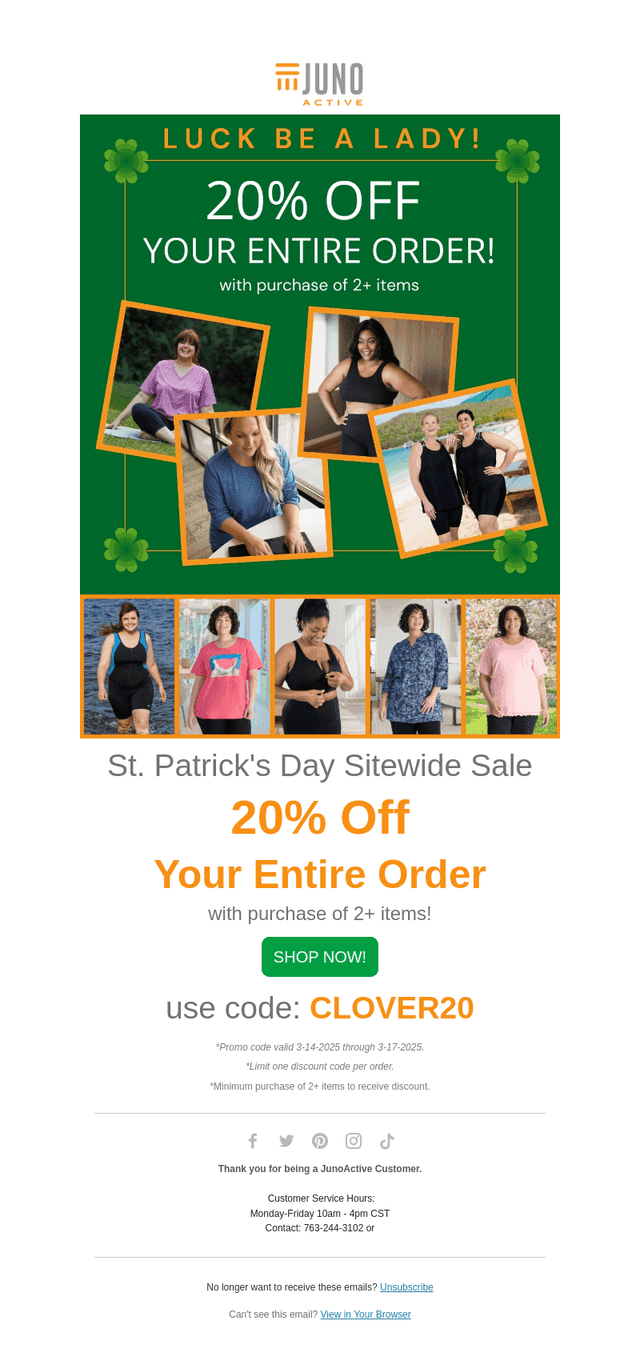 JunoActive email from Fri, Mar 14, 2025