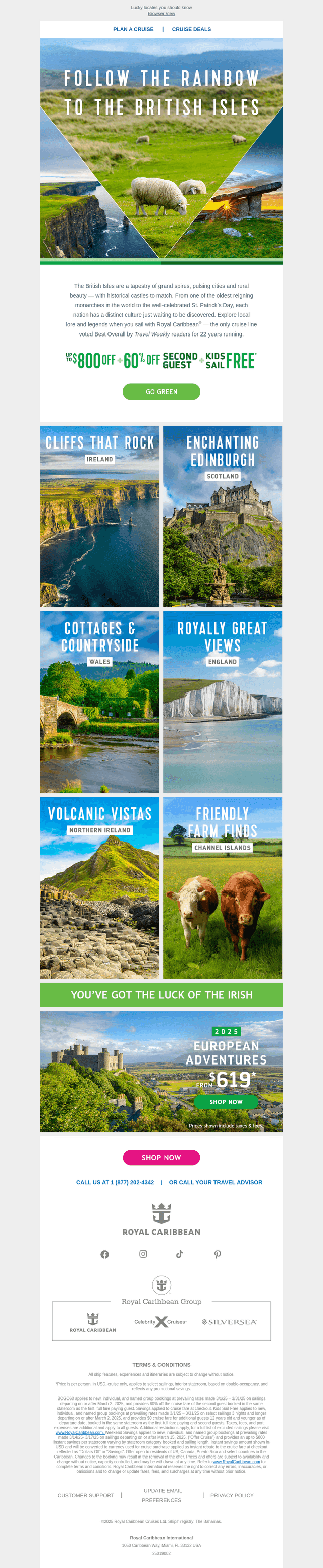 Royal Caribbean Cruises email from Fri, Mar 14, 2025