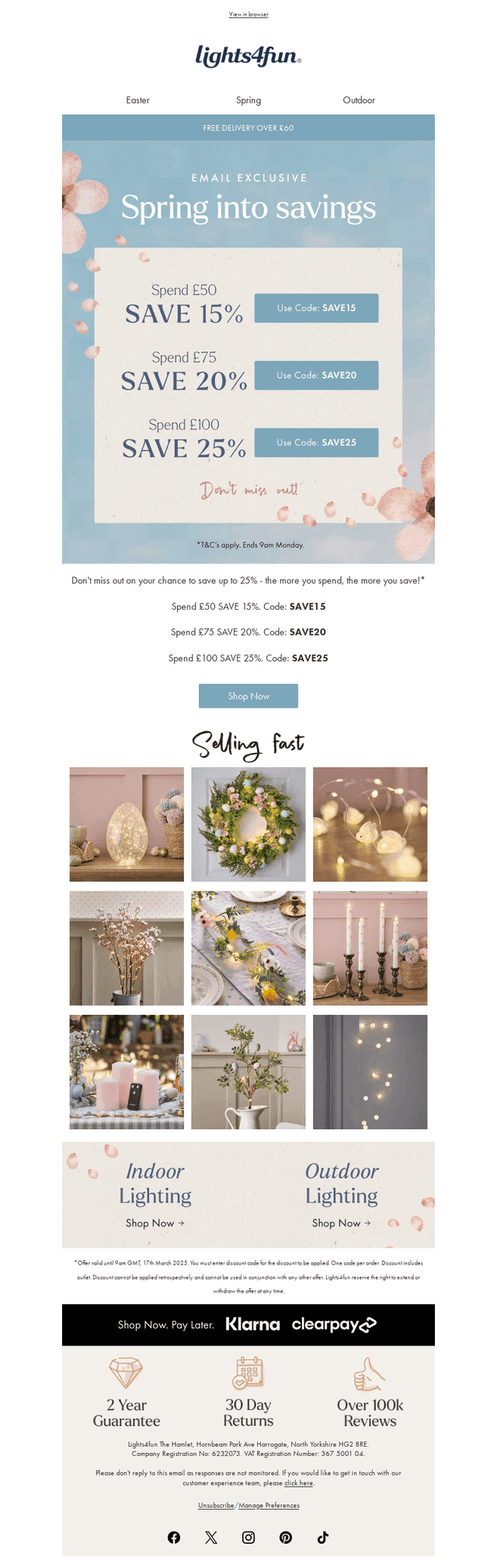 🌷 25% off* | Spring into savings