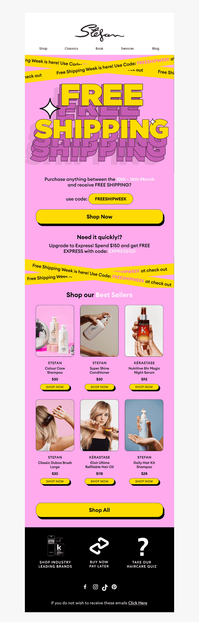 Last Chance for FREE Shipping