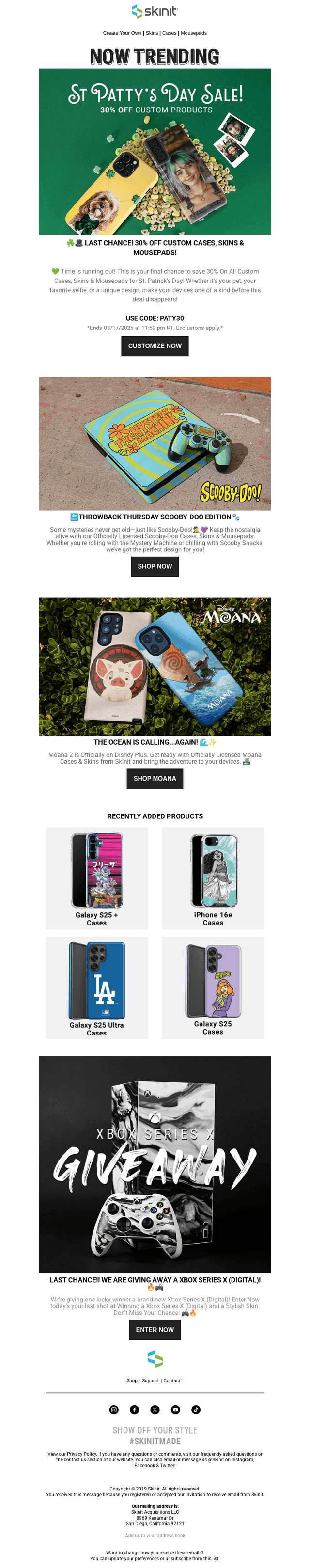 Skinit email from Sat, Mar 15, 2025