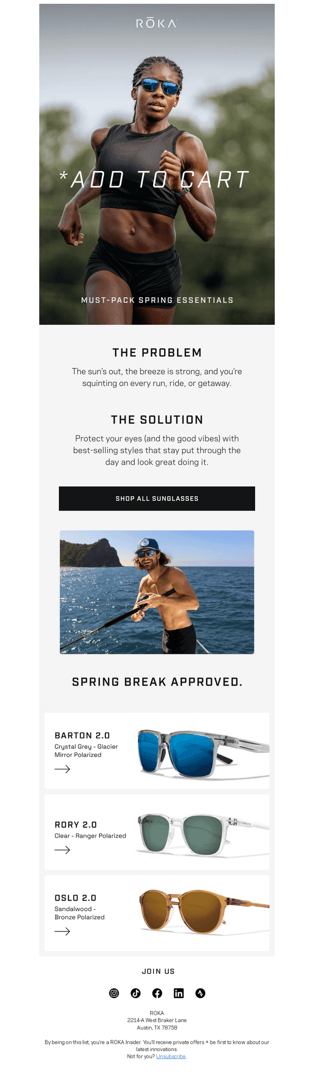 Roka Sports email from Sat, Mar 15, 2025