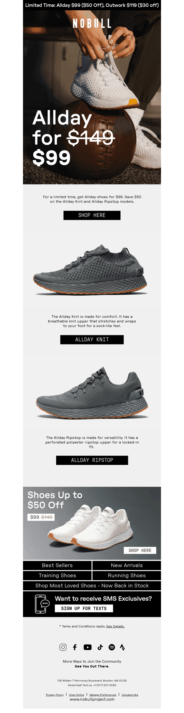 Best-selling Allday for $99