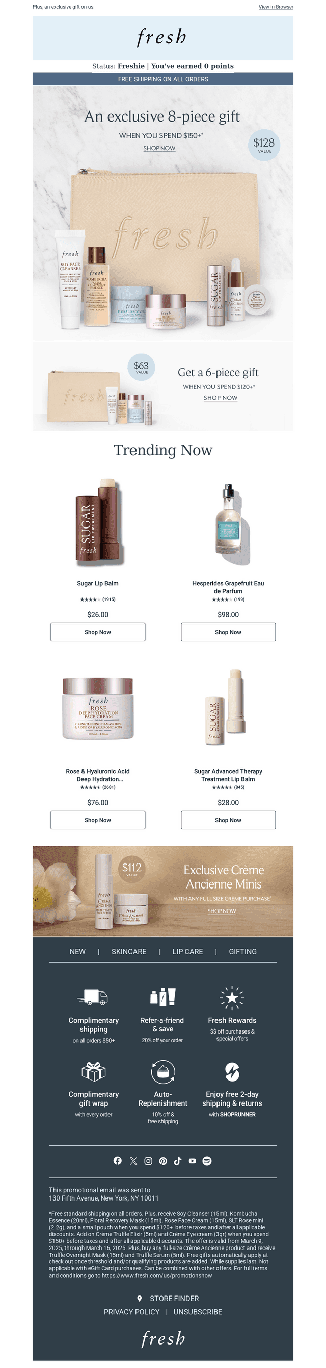 Last chance: Free shipping
