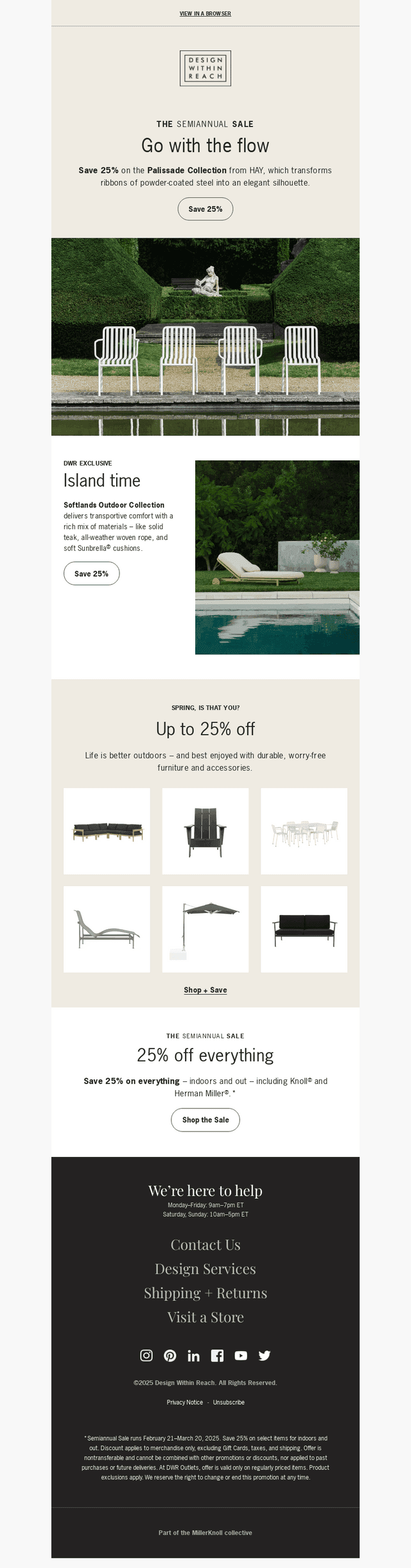 25% off Palissade Collection from HAY