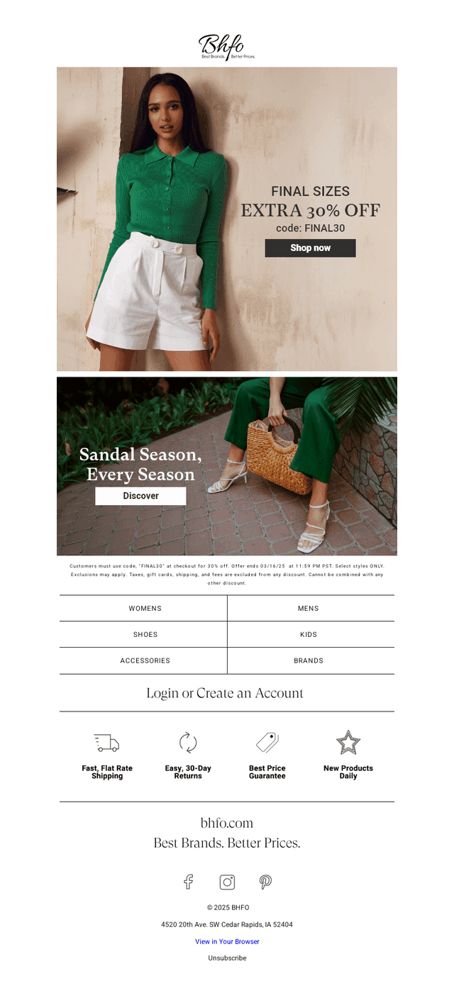 Final Sizes, Final Call—Don't Miss Out!
