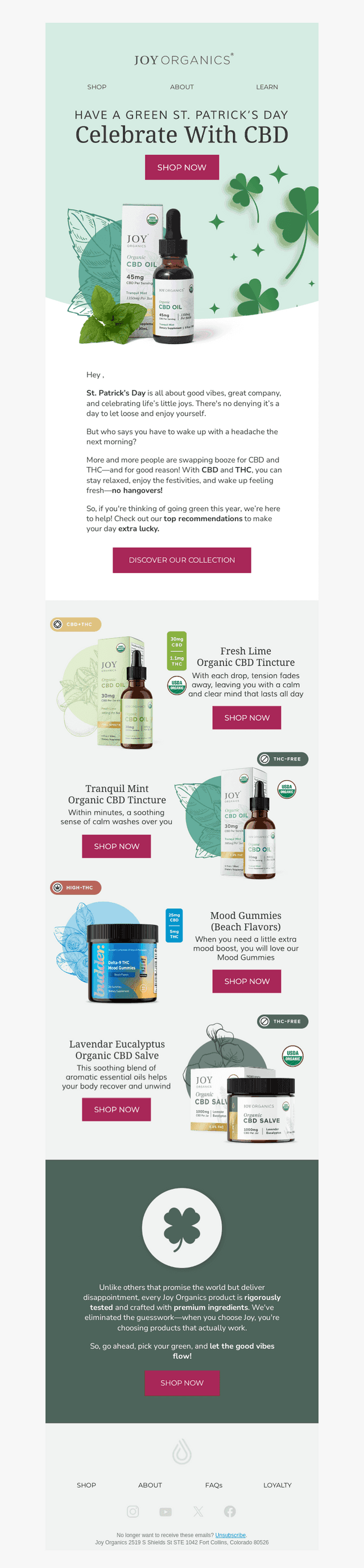Joy Organics email from Mon, Mar 17, 2025