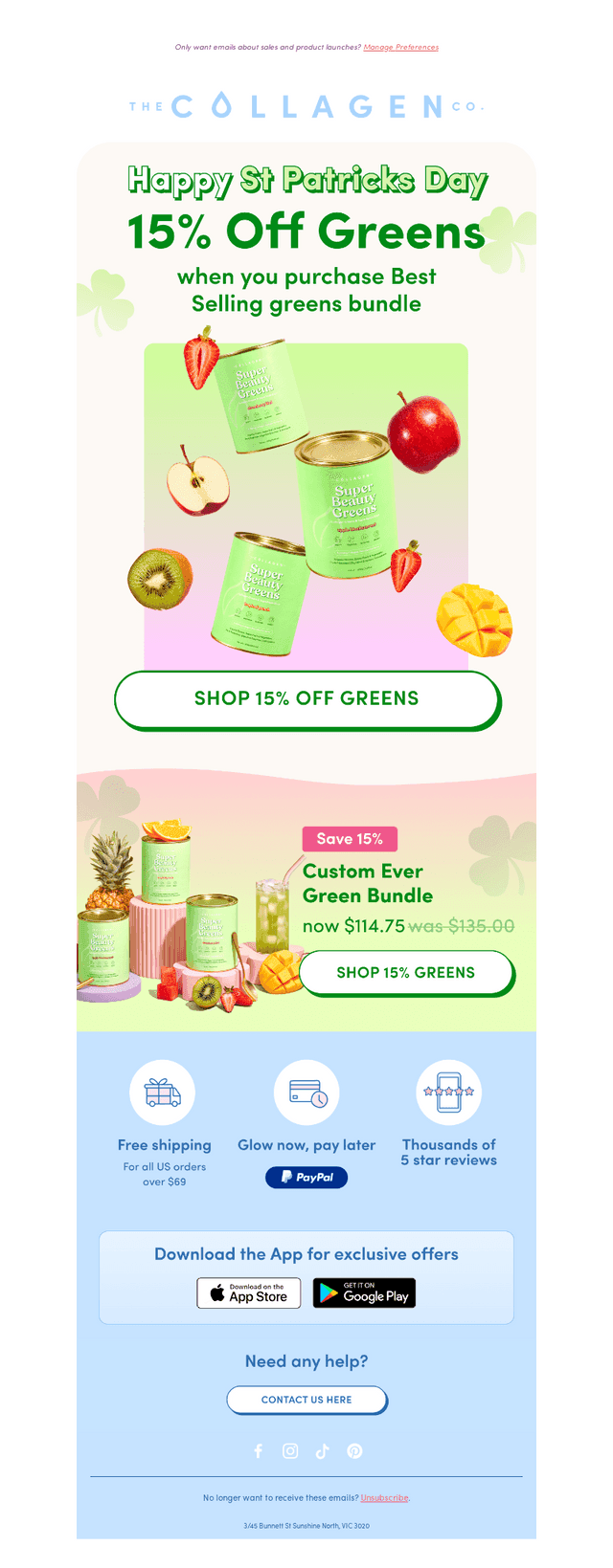 The Collagen Co email from Mon, Mar 17, 2025