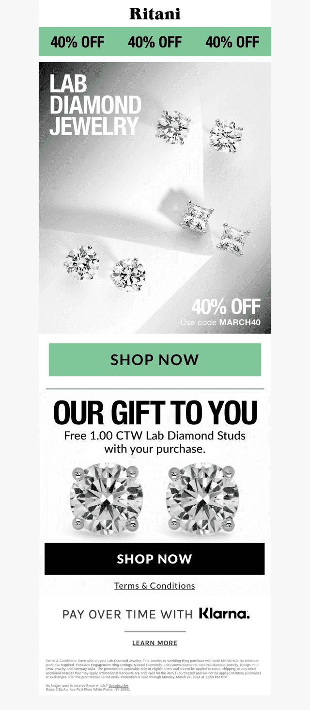 It's Your Lucky Day 🍀 40% off Inside!