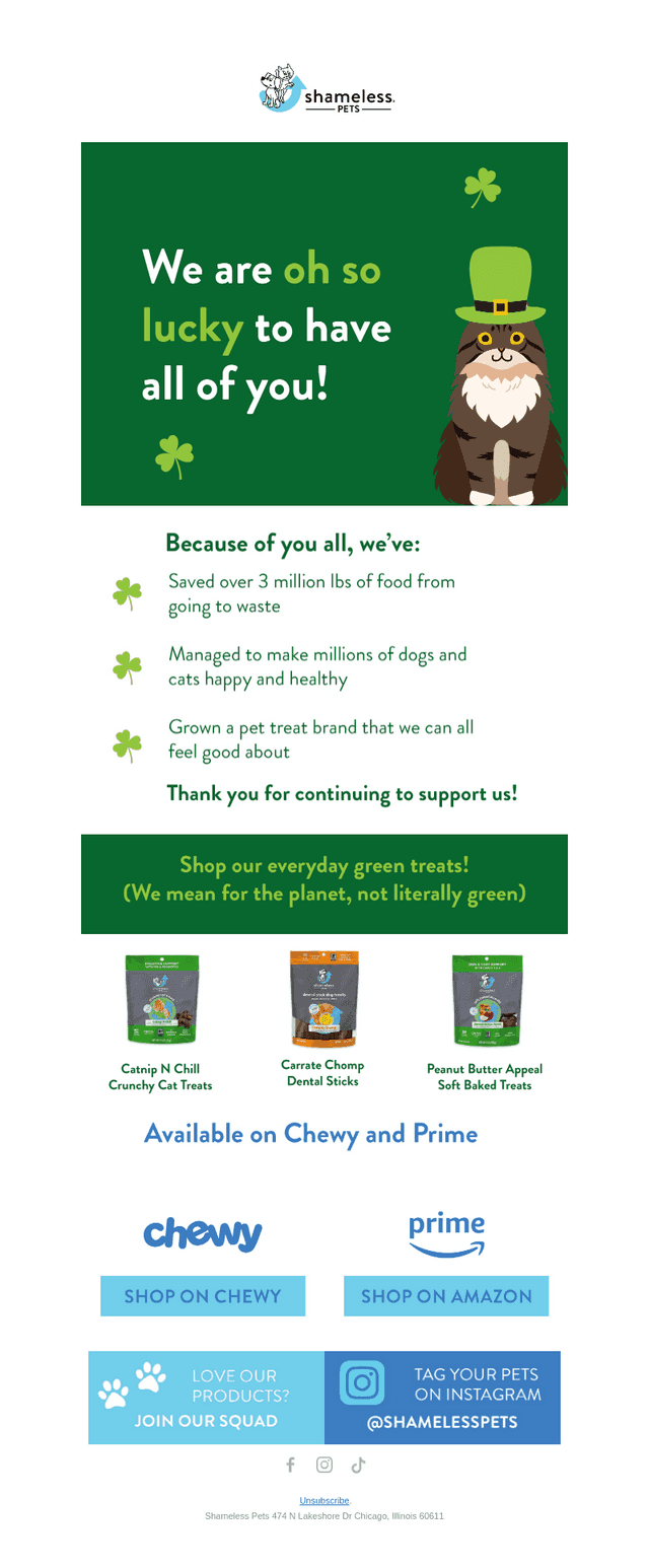 Counting our lucky paws 🍀