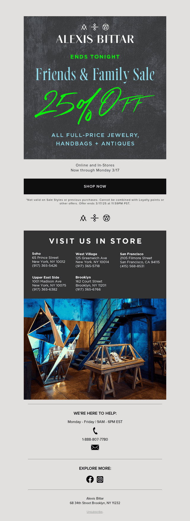 Last Chance for 25% Off Sitewide
