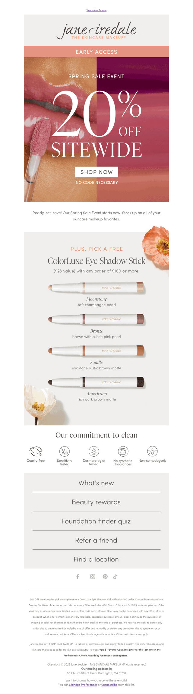 Early Access! 20% OFF Sitewide + Free Gift