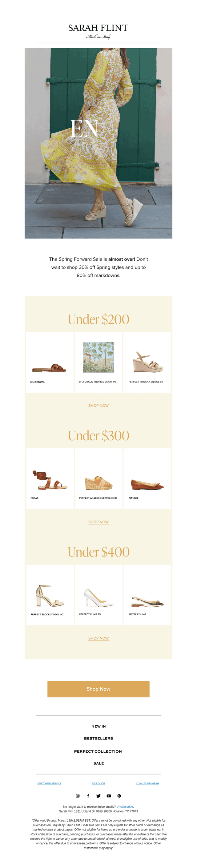 ENDS SOON: The Spring Forward Sale