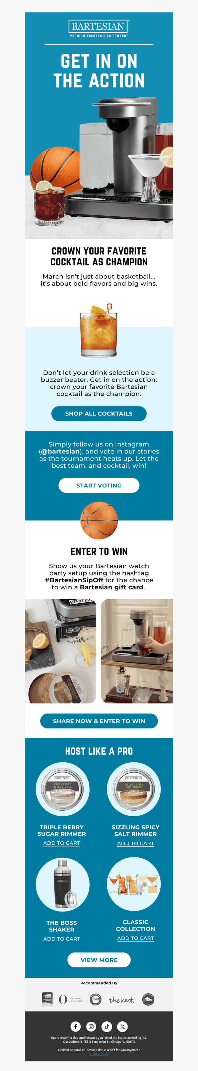 🏀🍸👑 Crown Your Favorite Cocktail as Champion