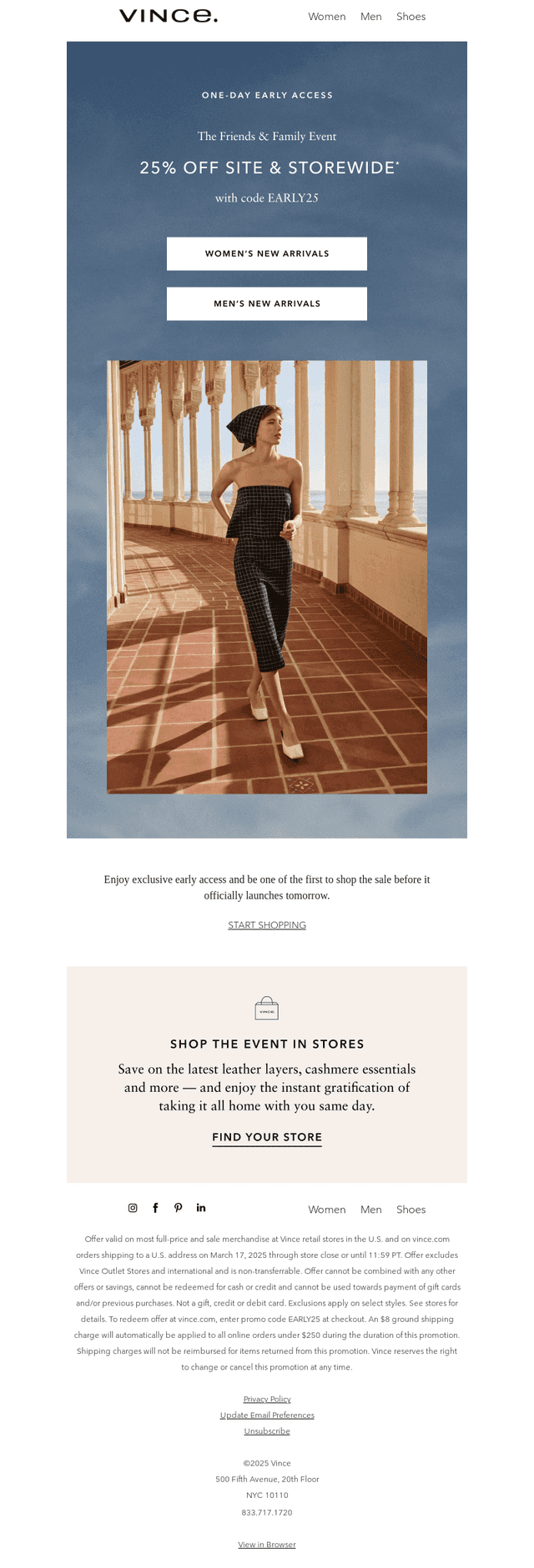 Today Only: Shop 25% Off First