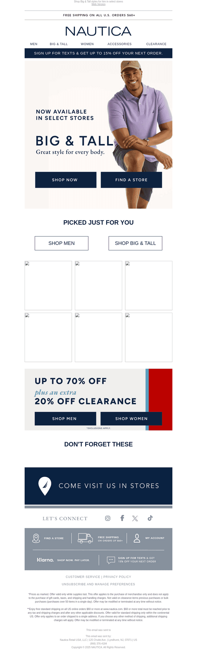 Limited time: Extra 20% off Clearance styles