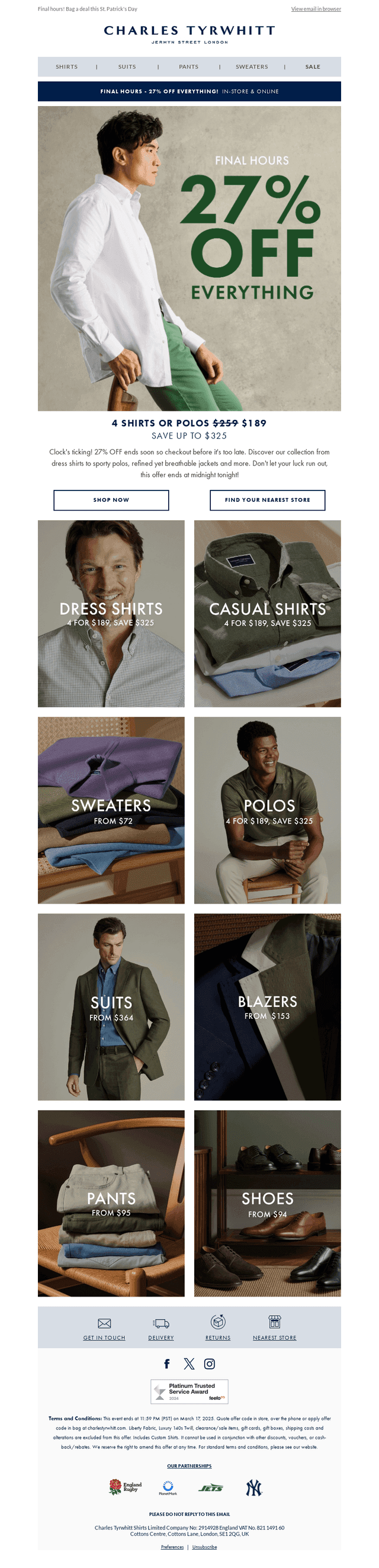 Act Fast! 27% OFF Ends Tonight