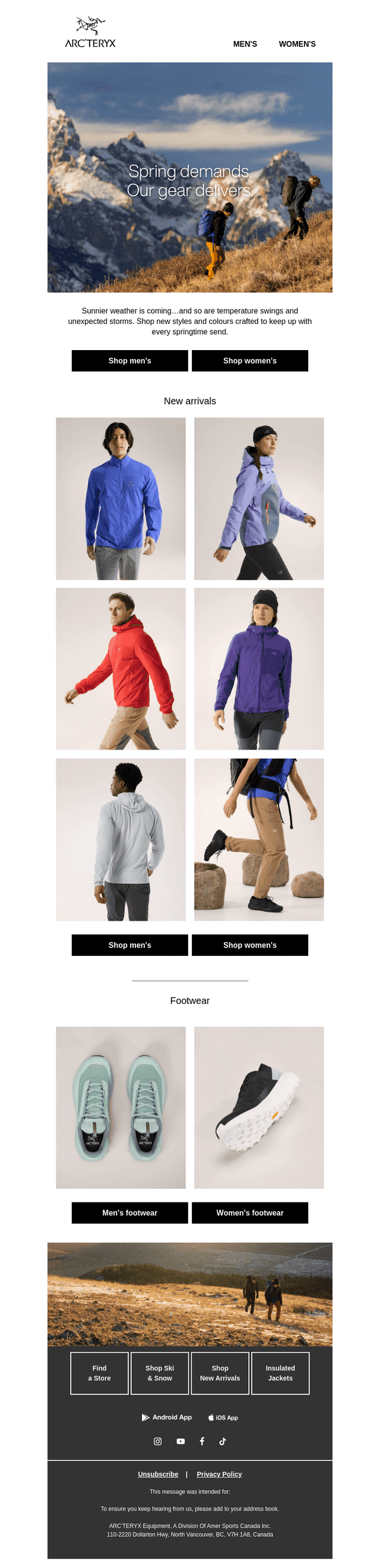 New gear for spring