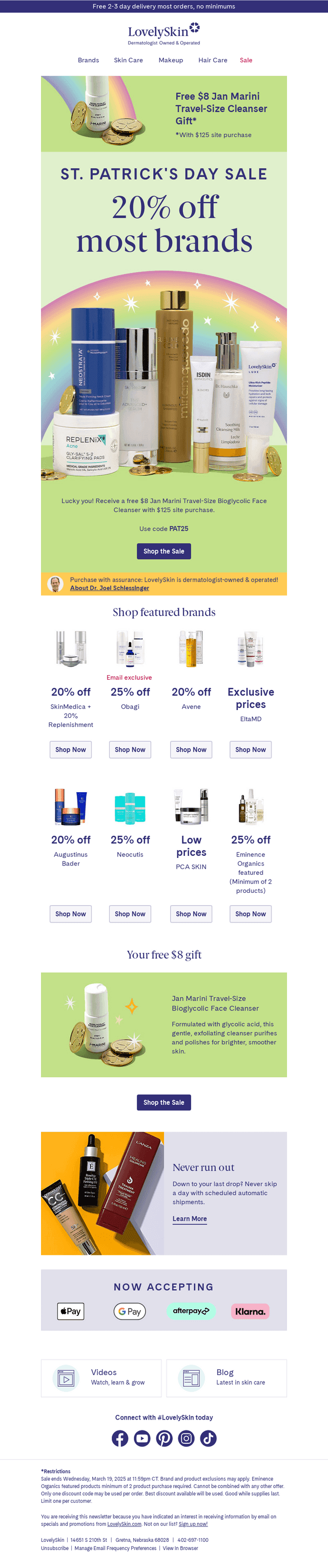 LovelySkin email from Tue, Mar 18, 2025
