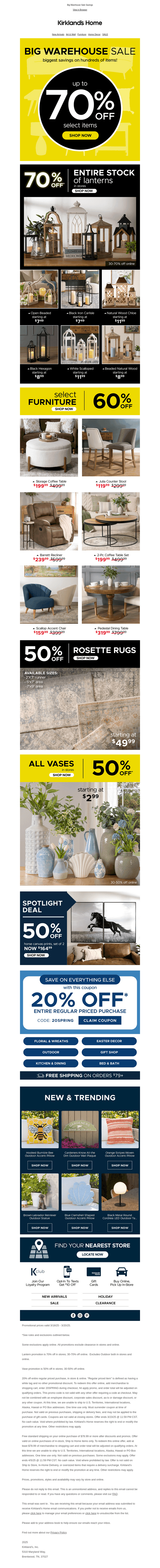 Selling Fast! 70% OFF LANTERNS!