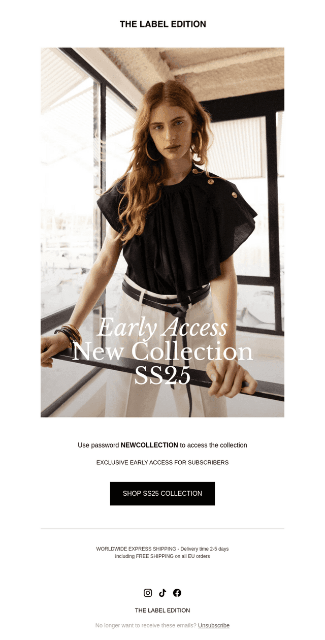 SS25 COLLECTION - Early Access is on!