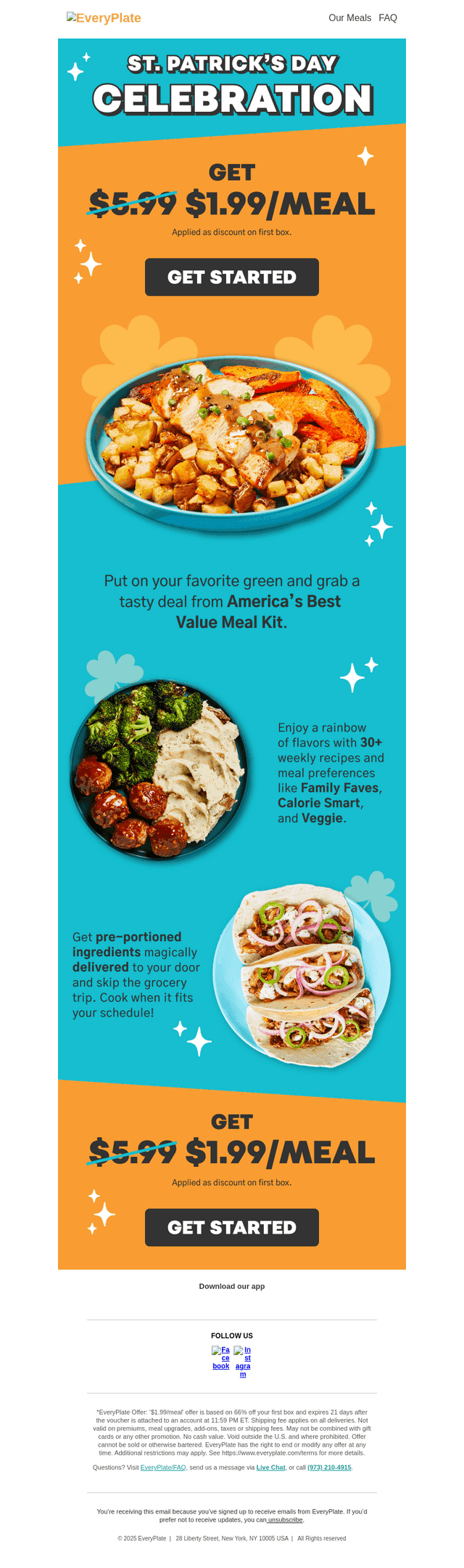 💚 Meals for $1.99 each 💚