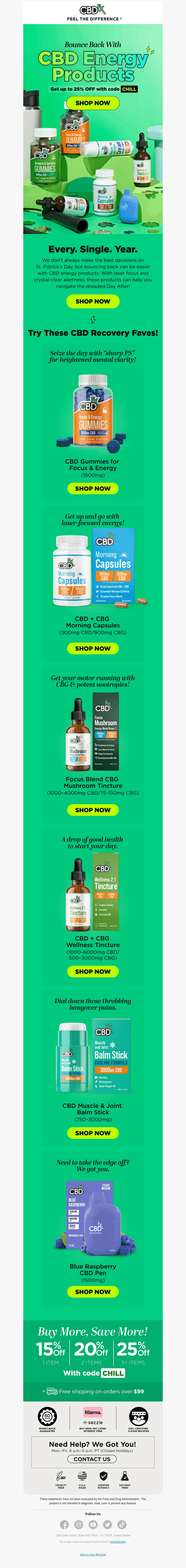 CBDfx email from Tue, Mar 18, 2025