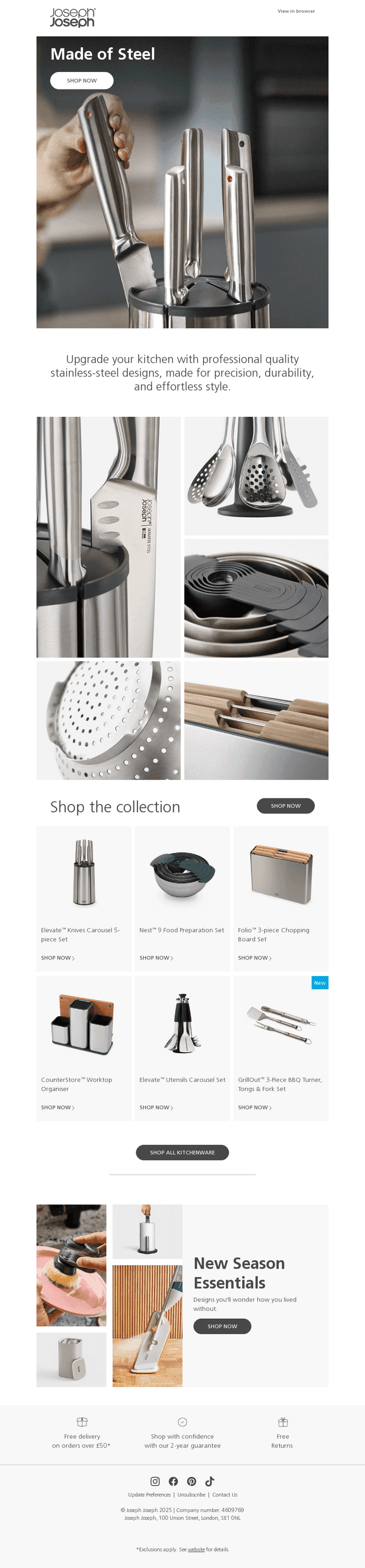 The stainless-steel edit
