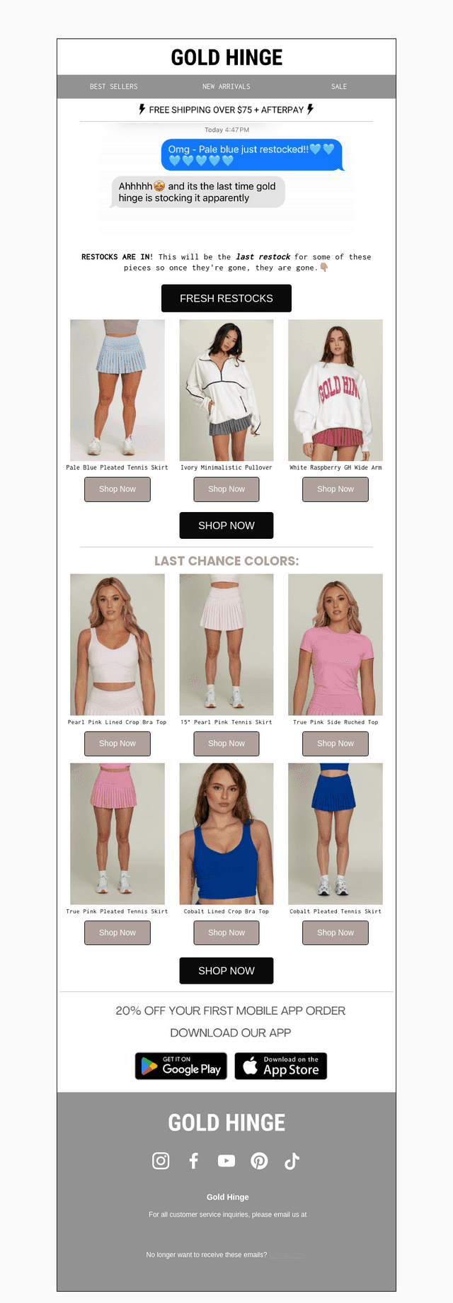 Last Restocks, Last Chance!