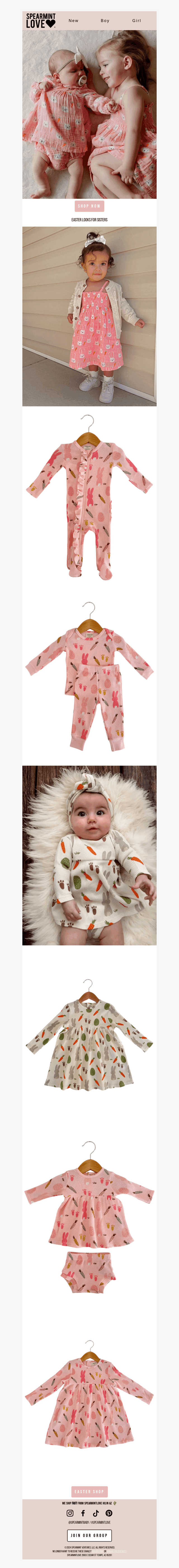 Easter looks for sisters! 🐰